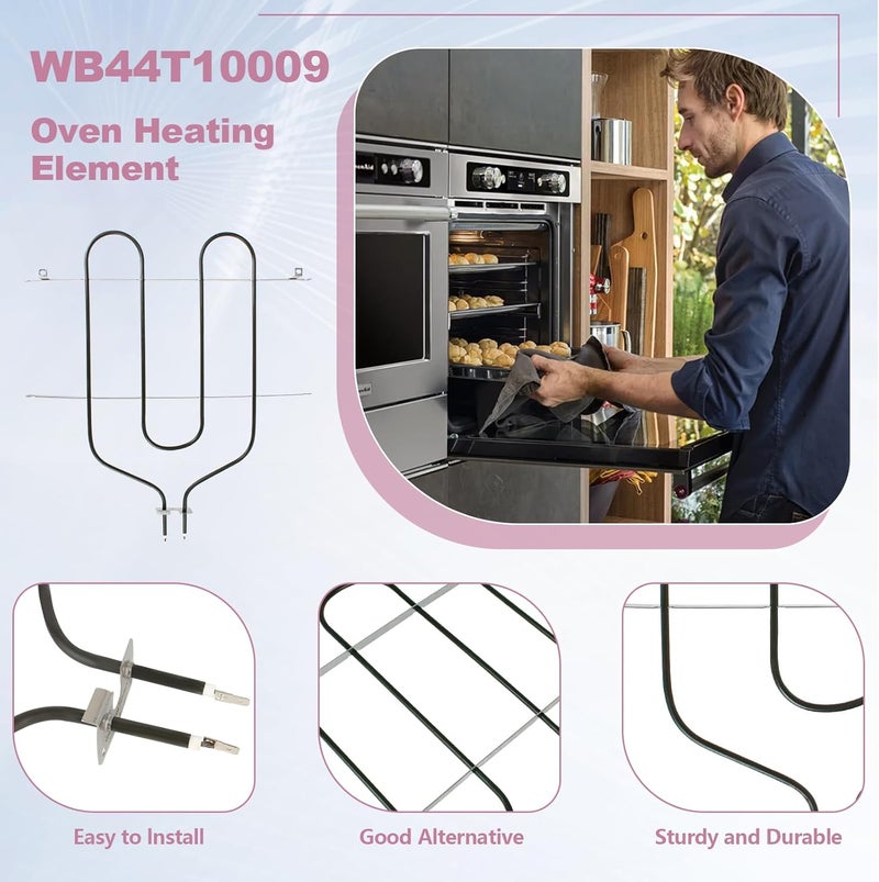 Earthtec NEW WB44T10009 Upper Broil Heating Unit Element Replacement for GE Range Oven Stove Broil Heating Elements - Image 4